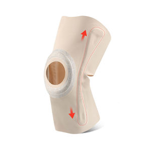 Genouillère fine à rotule ouverte avec coussinet en silicone et stabilisateurs latéraux, respirante, pour le sport et le soulagement des douleurs articulaires - Product Image 2