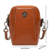 Sac à Main Cuir Véritable Femme Quiet Luxury Sacoche Élégante Minimaliste Mini Indispensable Quotidien Polyvalent Bureau