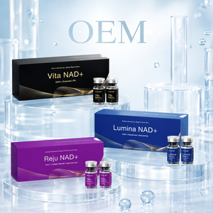 Ampolla de Esencia Facial NAD+ de Marca Personalizada, Suero Hidratante y Suavizante Diario, Fabricante de Productos para el Cuidado de la Piel con Etiqueta Privada OEM ODM - Product Image 2