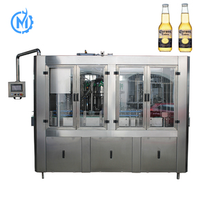 Machine <span class=keywords><strong>de</strong></span> lavage, remplissage et bouchage <span class=keywords><strong>de</strong></span> bouteilles en verre isobariques entièrement automatique 3-en-1 haute vitesse pour bière, soda, <span class=keywords><strong>cidre</strong></span>, certifiée CE - Product Image 1