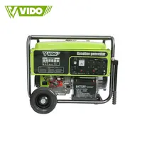 VIDO ग्रीन उपकरण कीमत छोटी शोर के लिए 5kw हवा शांत प्रणाली पोर्टेबल चुप गैसोलीन जनरेटर एसी डीसी बिजली