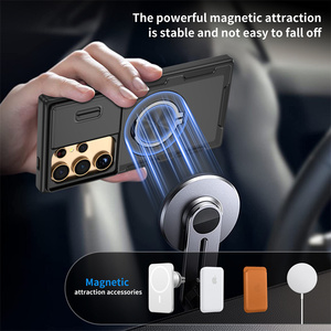 Custodia Magnetica Antiurto con Protezione Scorrevole per Fotocamera e Anello di Supporto per <span class=keywords><strong>Samsung</strong></span> S25 Ultra <span class=keywords><strong>A14</strong></span> A15 A16 A36 - Product Image 5