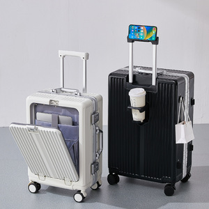 Valise à roulettes Yongsheng en aluminium, 20 pouces, avec cadenas à combinaison, pour voyages d'affaires, unisexe - Product Image 2