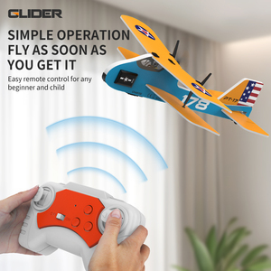 NOUVEAU HOSHI KFPLAN KF801 Avion RC 4 canaux, portée 60m, mini planeur à aile fixe, modèle d'avion électrique à moteur brossé, pour extérieur, avec batteries - Product Image 4