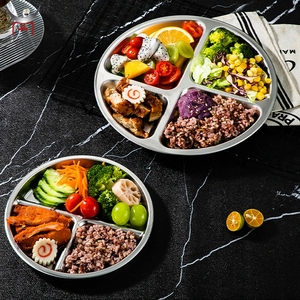 Plaque de contrôle de quantité bariatrique en acier inoxydable 316 Assiette 211 Plateau de service de repas nutritif pour une perte de poids <span class=keywords><strong>équilibré</strong></span>e - Product Image 4