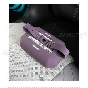Caja de pañuelos de silicona para Xiaomi SU7, caja de pañuelos colgante de silicona, caja de papel para el interior del coche, accesorios para el coche - Product Image 6