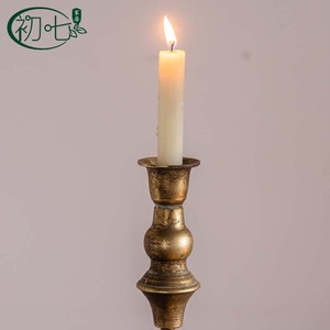 European Style Floor Candlestick Iron <b>Tall</b> <b>Candle</b> Holder Home Decoration Wabi Sabi Design - Product Image 3