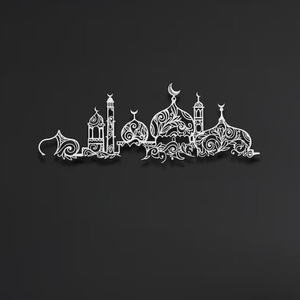 Mesjid Eid Quà Tặng Nghệ Thuật Treo Tường Nhà Thờ Hồi Giáo Nghệ Thuật Treo Tường Kim Loại Trang Trí Tường Trang Trí Phòng Thẩm Mỹ Nghệ Thuật Hồi Giáo Trang Trí Ramadan - Product Image 4