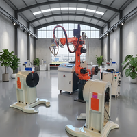 Sistema de Soldadura Láser Robótico Automático con Posicionador Rotatorio, Robot de Soldadura de 6 Ejes para Piezas Metálicas Irregulares y Complejas en 3D