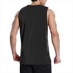 2022 Wholesale Custom Men <b>Singlet</b> 100% Polyester Breathable Silk Screen Printed Gym Training <b>Running</b> Fit <b>Singlets</b> - Product Image 2