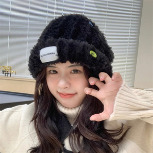 หมวกชาวประมงผ้าฟลีซ Erlaix Radasn พร้อมกระดุมหลากสี หมวกไหมพรมอุ่นๆ สำหรับผู้หญิง - Product Image 2