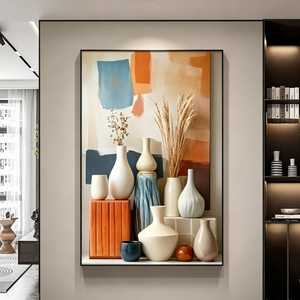 Decorazioni per la Casa, Arte Murale all'Ingrosso, Vari Vasi Moderni ed Eleganti, Superfici Lucide, Decorazioni in Porcellana con Cristalli e Diamanti - Product Image 5