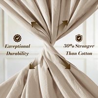 Parure de draps 100 % lin français, literie en lin naturel rafraîchissante pour les personnes ayant chaud la nuit, anti-déchirure, respirante et durable, poche profonde de 16 pouces