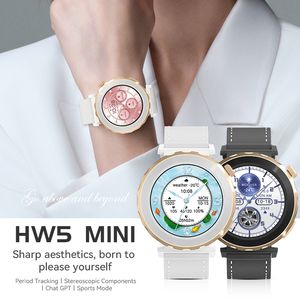 Hw5 Mini Thời Trang Phụ Nữ Thông Minh Đồng Hồ Nhịp Tim Nhiều Thể Thao Chế Độ Tập Thể Dục Tracker Không Thấm Nước Cuộc Gọi Bằng Giọng Nói Smartwatch Cho Phụ Nữ - Product Image 1
