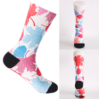 Coloré drôle Sublimation 3D sans couture 360 conception de chaussettes en coton imprimé numérique pour hommes et femmes