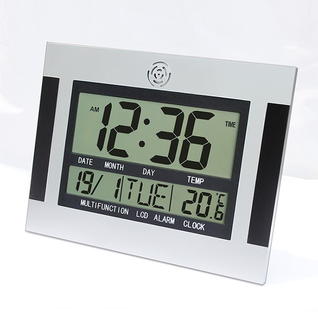 Home Decoration Large Clock with Temperature Display Desk Digital Clock