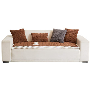 Handmade Plush Sofa Cushion 3cm Thick Soft <b>Pad</b> Type Solid Color Anti-Cat <b>Scratch</b> Multiple Scenarios - Product Image 5