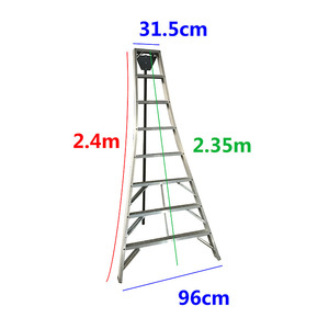 Trípode de aleación de aluminio ajustable para jardín, herramienta de escalera para recoger cerezas y frutas - Product Image 4