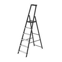 150 kg Charge maximale 8 marches Escada De Aluminio Escaliers Escabeau en aluminium avec plateau à outils pour main courante