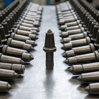 Pointes de coupe pour roche dure en carbure cémenté, pointes minières pour l'extraction du charbon, pour l'exploitation minière souterraine et le forage de tunnels
