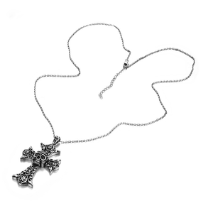 2024 nuove innovazioni 925 collana a catena incrociata con teschio in stile barocco serie argento <span class=keywords><strong>angelo</strong></span> <span class=keywords><strong>e</strong></span> <span class=keywords><strong>diavolo</strong></span> - Product Image 3