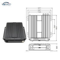4CH GPS Mobile DVR 4G 1080P WiFi Dual SD Card Fleet Tracking MDVR avec 1 an de garantie pour les bus
