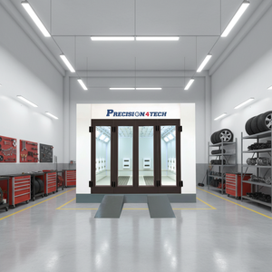 Cabine de peinture automobile à récupération de chaleur complète personnalisable |   Chauffage électrique, éclairage LED, équipement de peinture automobile - Product Image 1