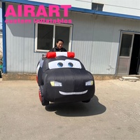 Costume de voiture de dessin animé gonflable pour adultes