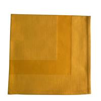 Serviette de table en satin 100% coton, bordure élégante en tissage Dobby, pour hôtel, restaurant, mariage, jaune moutarde