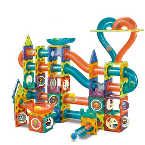 Il marmo magnetico 3D esegue giocattoli educativi da costruzione a blocchi magnetici gioco di rotolamento della palla giocattolo da costruzione giocattolo di marmo corre giocattolo - Product Image 6