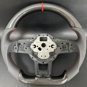 <span class=keywords><strong>พวงมาลัย</strong></span>หนังคาร์บอนไฟเบอร์สำหรับ Volkswagen Golf 7 7.5 GTI <span class=keywords><strong>พวงมาลัย</strong></span> MK7 MK6 - Product Image 3