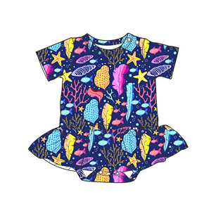 Nuovi Vestiti per Neonati Body a Maniche Corte Abbigliamento per Bambini Vendita all'Ingrosso con Stampa a Motivo Stellato - Product Image 5