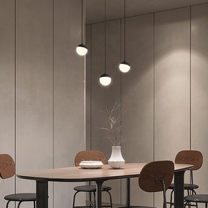 New Arrival 7W Bắc Âu Nghệ Thuật Khách Sạn Phòng Ngủ Đầu Giường Trang Trí Nhôm <span class=keywords><strong>Acrylic</strong></span> Quả Cầu Bóng Treo Ánh Sáng Ưa Thích LED Mặt Dây Chuyền Đèn - Product Image 5