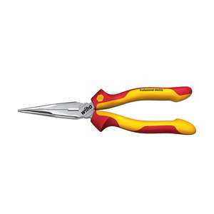 WIHA - 27423 Pince à bec effilé Professionnel électrique 1000V avec tranchant forme droite 1000V PINCE ISOLÉE ET COUPE - Product Image 1