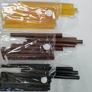Barras de <span class=keywords><strong>Pegamento</strong></span> Caliente Transparentes, Marrones y Ámbar de 10 mm, Barras de <span class=keywords><strong>Pegamento</strong></span> Caliente de Silicona Ideales para Extensiones de Cabello y Conectores - Product Image 1