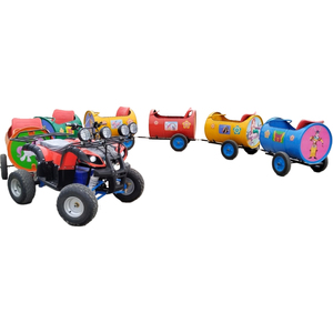 Nhà máy trẻ em công viên giải trí cưỡi sơn xô tàu nhỏ trẻ em cưỡi xe lửa nhỏ ngoài trời thiết bị sân chơi trẻ em - Product Image 2