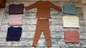 Vêtements pour bébés et tout-petits personnalisés, en coton côtelé uni, vêtements de détente unisexes pour enfants, ensembles de vêtements pour bébés - Product Image 6