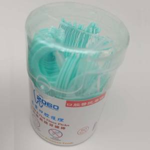 Vente en gros 50 pics de <span class=keywords><strong>fil</strong></span> <span class=keywords><strong>dentaire</strong></span> avec support de fabrication plat sans <span class=keywords><strong>cheveux</strong></span> en douceur nettoyage des dents à la menthe toutes les personnes - Product Image 1
