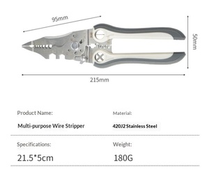 <b>Wire</b> stripping pliers for electrician stainless steel <b>wire</b> stripping universal <b>wire</b> stripping artifact multi-function <b>wire</b> - Product Image 6