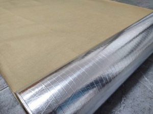 Gia cố nhôm lá phải đối mặt với phản chiếu cách nhiệt mái nhôm lá scrim giấy kraft - Product Image 4