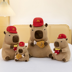 Peluche de Capibara Estilo Anime de Alta Calidad, Adorable y Súper Suave de McDonald's, Relleno de Algodón PP para Aliviar el Estrés - Product Image 5