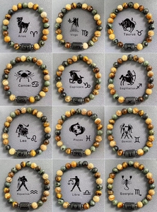 Nuovo Design 2025: Bracciali con 12 Segni Zodiacali per Uomo e Donna, Occhio di <span class=keywords><strong>Tigre</strong></span>, Pietra Lavica, Braccialetto in Cristallo per Regalo - Product Image 4