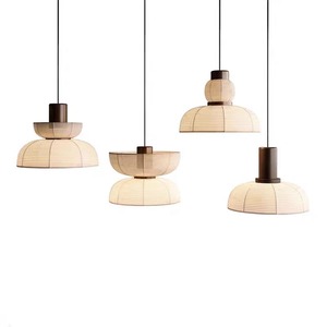 Japanese Style Pendant <b>Light</b> Round E27 LED Black Body Eye Caring For Dining Room Living Room Tea Room - Product Image 4