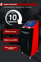 Machine de service de liquide de refroidissement pour véhicules lourds, grande capacité pour camions et autobus