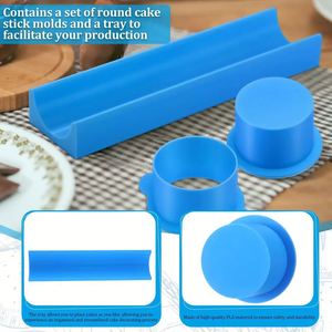 Mold With 9 Inch <b>Tray</b> Easy Cake Pop and Pusher Circle Maker Pla <b>Baking</b> Cutter Molds <b>Set</b> for Home - Product Image 4
