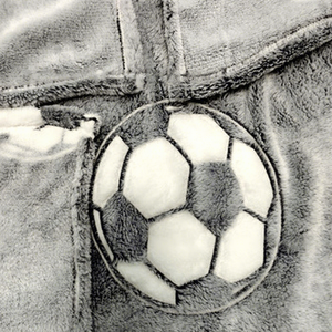 Couverture de football phosphorescente, idéale pour les canapés et les lits, douce et confortable, en fibre de polyester, personnalisable - Product Image 3
