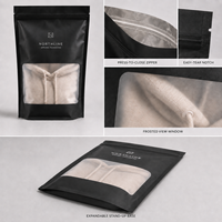 Pochette à fermeture éclair personnalisée imperméable avec logo, grand format, pour emballage de vêtements (hoodies, streetwear)