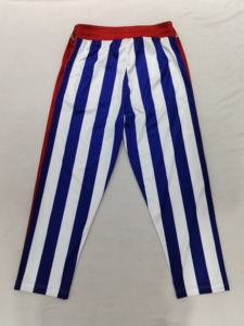 Штаны для баскетбола на заказ, штаны в полоску с пуговицами на заказ - Product Image 2