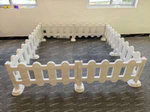 Valla de Juego Suave y Resistente de PE, Barrera de Seguridad para Niños Blanca y Negra, Corralito Interior para Niños Pequeños para Alquiler en Fiestas de Cumpleaños y Eventos - Product Image 5