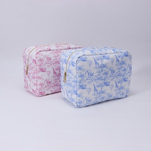 Bolsa de <span class=keywords><strong>maquillaje</strong></span> RTS, organizador de cosméticos, estampado de animales, artículos de <span class=keywords><strong>tocador</strong></span> Chinoiserie, bolsa de viaje de nailon para mujer, bolsa de <span class=keywords><strong>maquillaje</strong></span> para mujer - Product Image 2